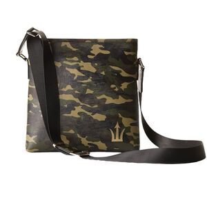 Spear Brands Camo Unisex Cross Body Bag With Satin Lined Storage Box! New